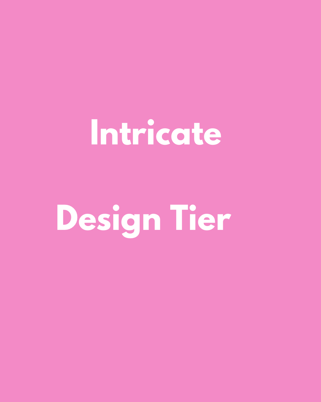intricate design tier