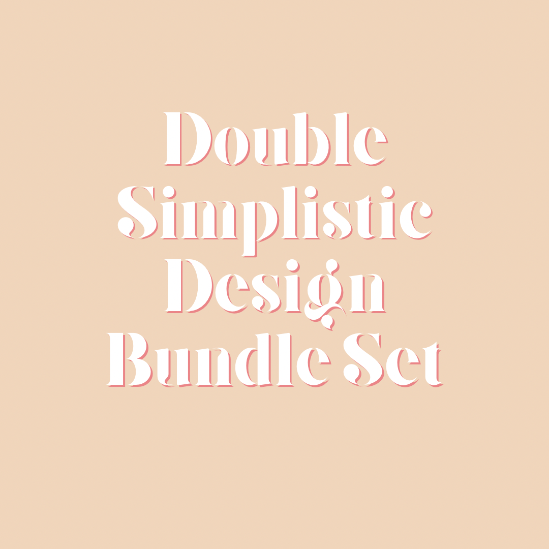 double simplistic design tier bundle