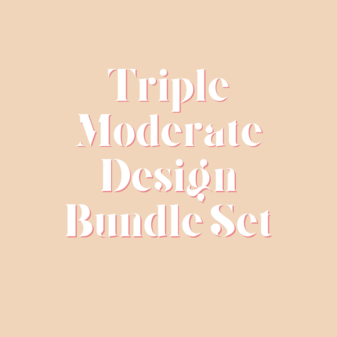 triple moderate design tier bundle