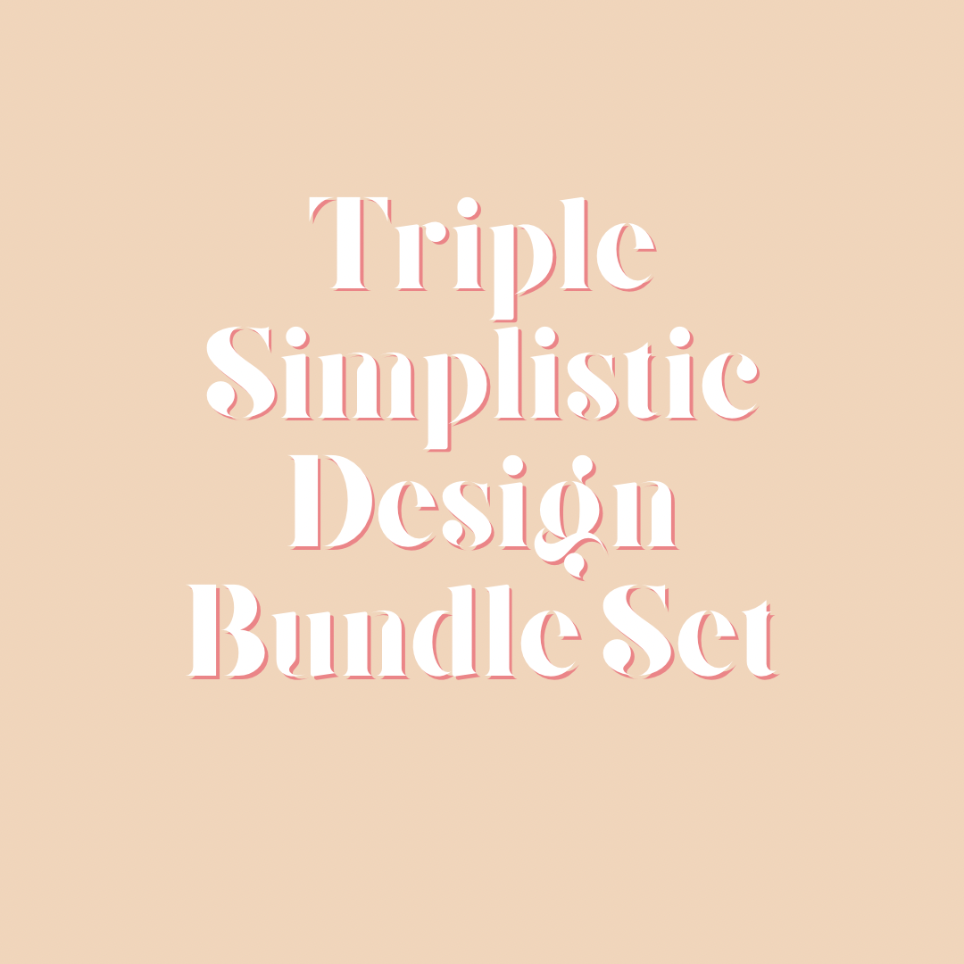 triple simplistic design tier bundle