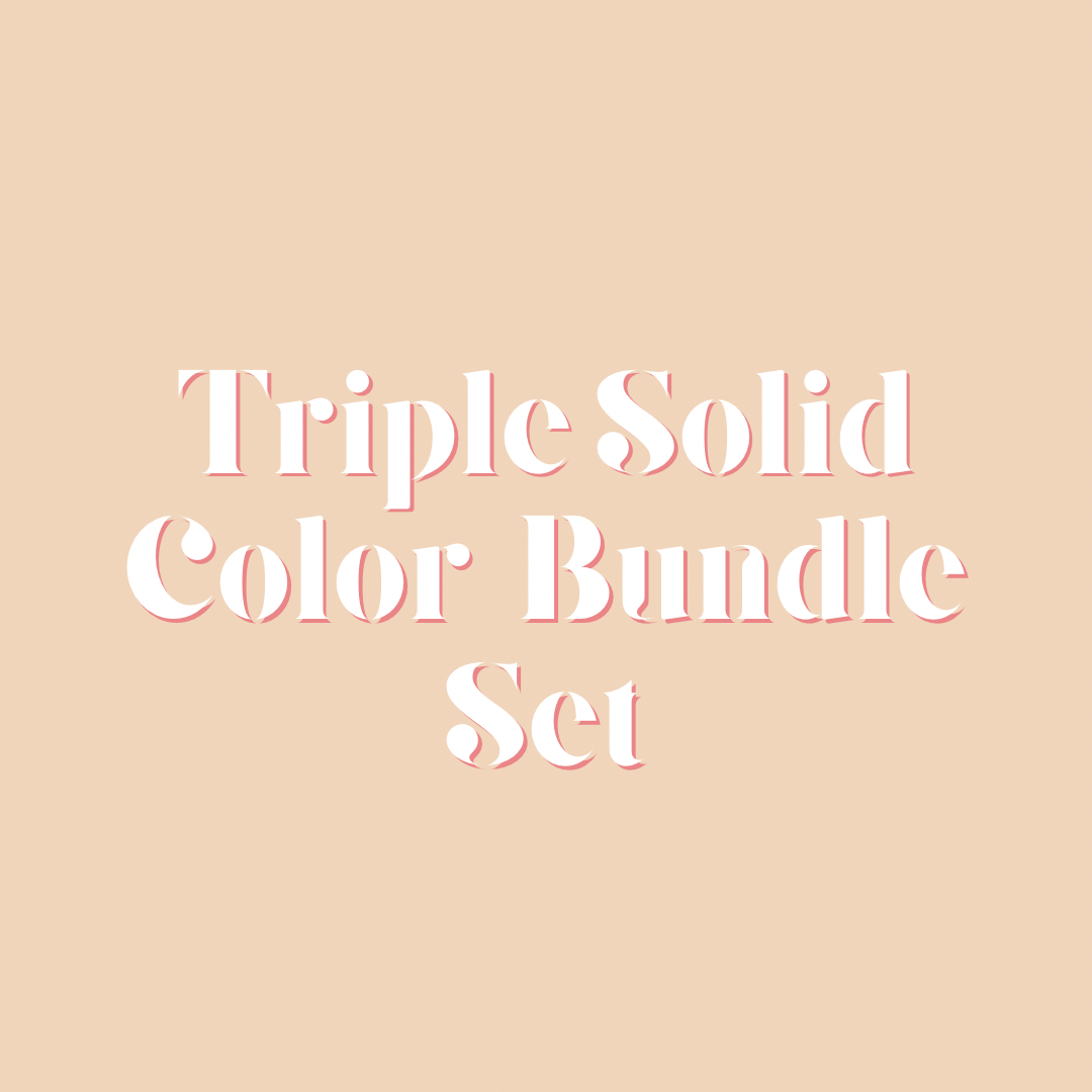 triple solid color bundle