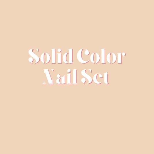 Solid Color Nail Set