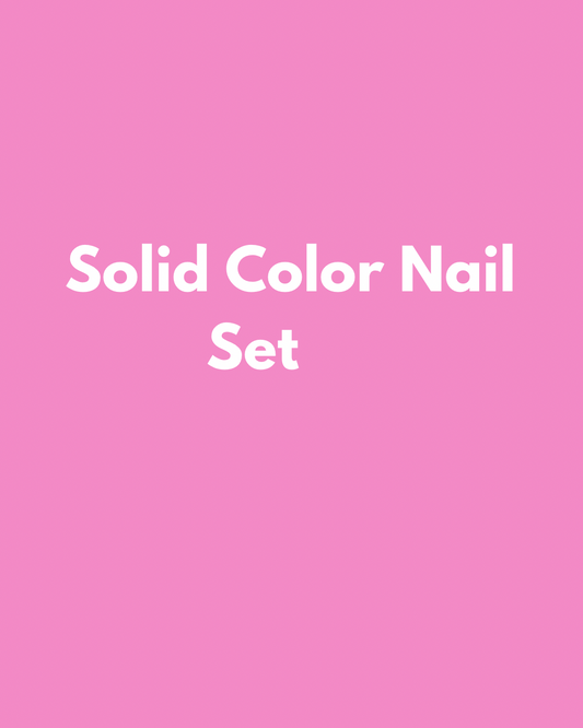 solid color nail tier
