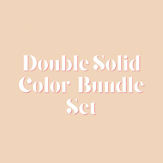 Double Solid Color Bundle Set